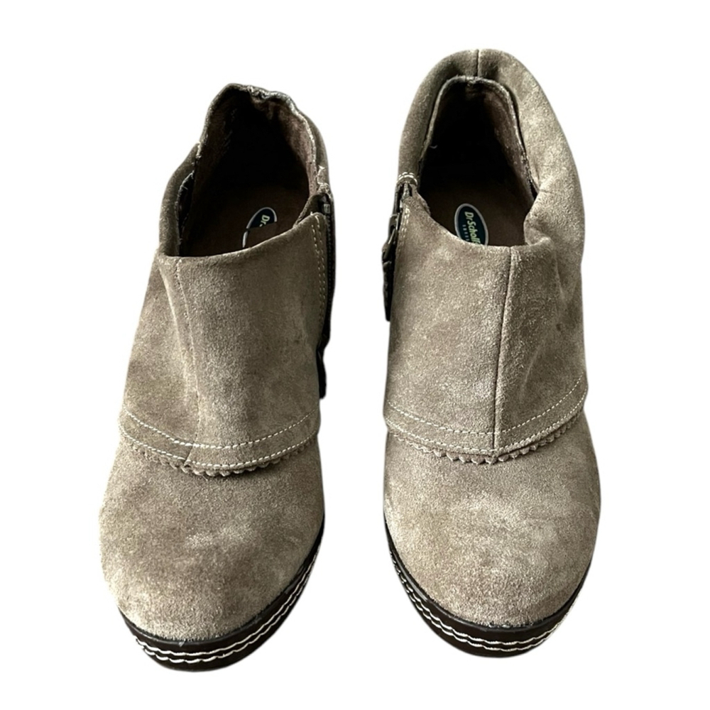 Dr. Scholl’s Suede Ankle Boots, Women’s Size 8.5M, Taupe